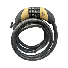 OnGuard OG Series Model Combo Cable Lock Bike Bicycle Black/Gold Good Condition