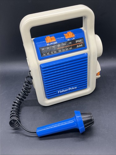 Vintage Fisher Price AM/FM Radio mit Mikrofon 80’s - Bild 13 von 15