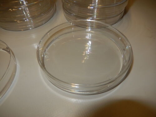 12-60 placas de Petri con tapa :: Ø 90 mm x 16 mm :: plástico :: NUEVO Y SIN USAR - Imagen 1 de 7
