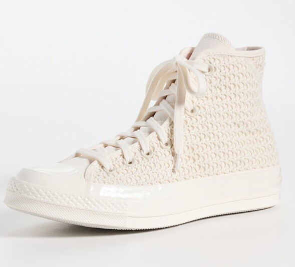 Converse Chuck 70 Crochet Canvas Hi Top Sneakers Men's 10