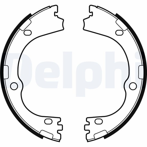 Delphi LS2166 Bremsbackensatz, Feststellbremse FüR Hyundai KIA-image