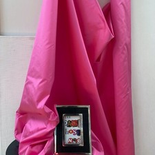 "stoffdesign!"SALE%THUBA* Seide Luxus Stoff 3,30 Meter hoch pink Nya Nordiska