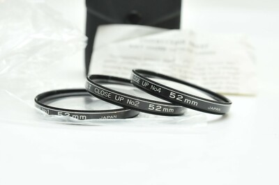 Kalt 52mm Close Up Lens Set Of 3 No 1, No2 And No4 With Case for Nikon Canon 
