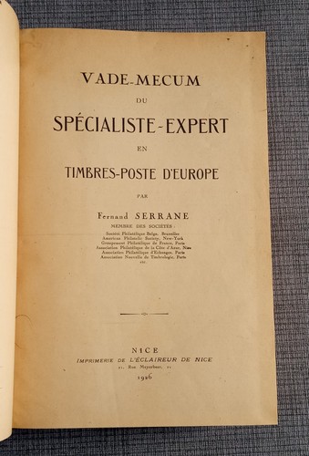 Vade-Mekum des Spezialisten-Briefmarken-Experten-Europa-Post - 2 Bände - Bild 2 von 2