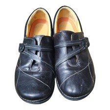 Clarks Unstructured Esma Slip-On Loafer Womens Size 7M Black Leather Comfort