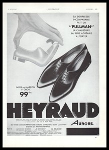 Publicité chaussures HEYRAUD mode fashion shoes vintage photo print ad 1933  -4h | eBay