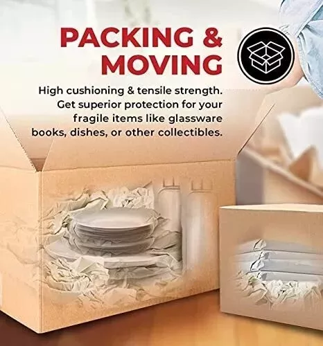Hojas de papel de embalaje de papel de periódico para mudanza caja de envío relleno envoltura y protección - Imagen 2 de 6