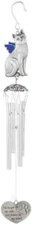 Carson Cat Pewter Outdoor Decorative Wind Chime