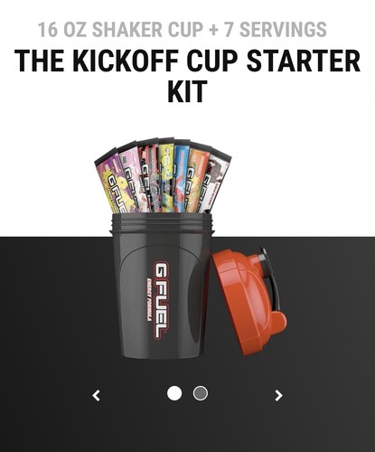 G Fuel The Kickoff Starter Kit 16 Oz Shaker Cup 7 Serving Ebay