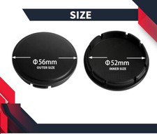 Set Of 4 Wheel Centre Center Hub Caps Black 56mm / 52mm TOYOTA HONDA HYUNDAI