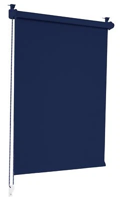 Verdunklungsrollo Dunkelblau 110x210cm Verdunkelungsrollo Seitenzug Sonnenschutz - Bild 1 von 4
