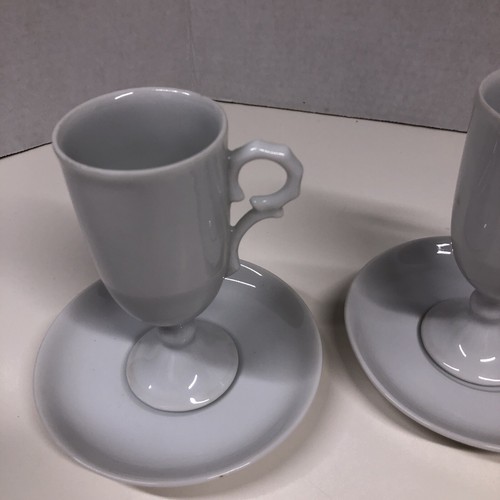 Irish Coffee Cup & Saucer Espresso Set 3 Coffee Cups 3 Saucers - Picture 4 of 7
