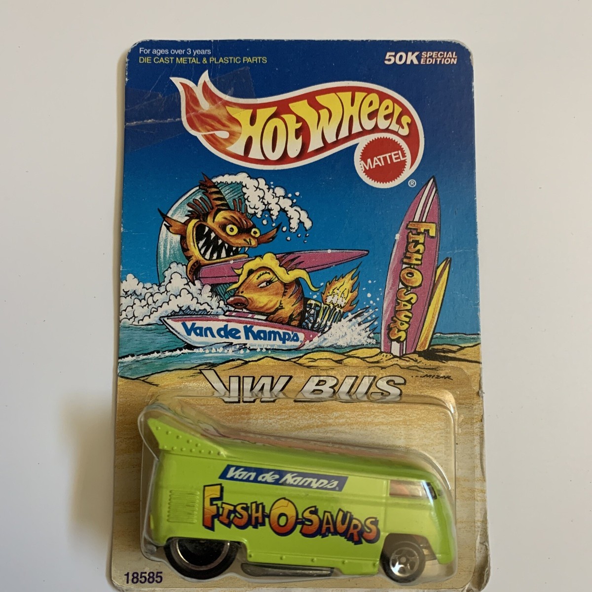 Hot Wheels Van De Kamp's Fish-O-Saurus VW Bus 50k Special Edition