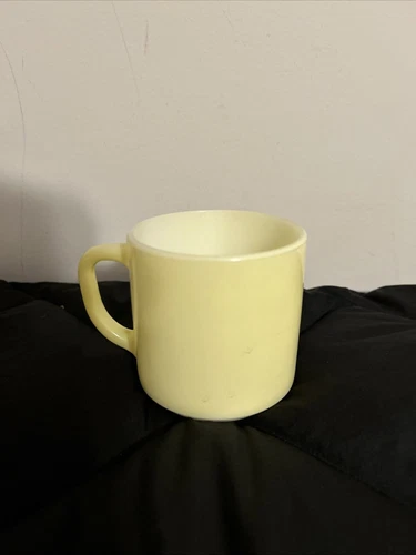 Vintage Federal F Orange Milk Glass Coffee Cup Mug Heat Proof