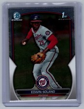 2023 Bowman Chrome #BCP-169 Edwin Solano Chrome Prospects
