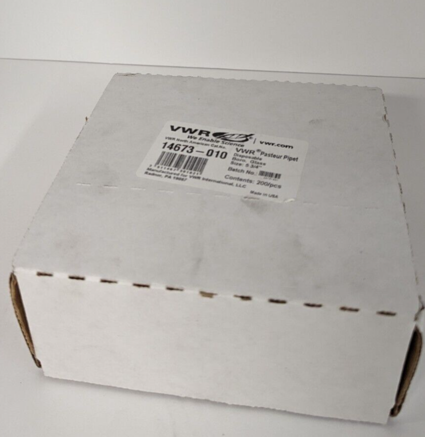 VWR 14673-010 Disposable Glass Pasteur Pipet 5 3/4