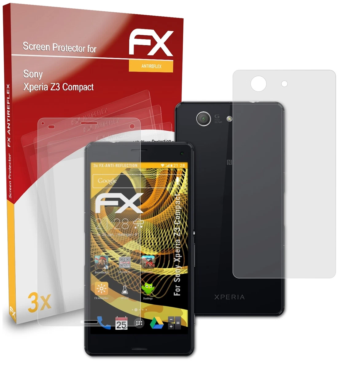 2 Films De Protection Écran Haute Qualité Pour Sony Xperia Z3 D6653/L55T