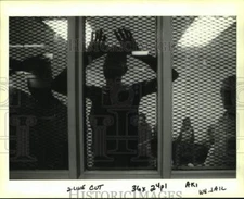 1993 Press Photo Arrested persons at the Jefferson Parish Correctional Center
