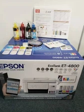 New Epson Printer With 4X100ml Sublimation Ink 110 sublimation Paper 4800 white