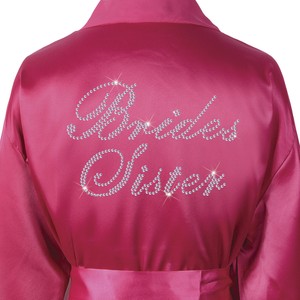 peignoir bride satin