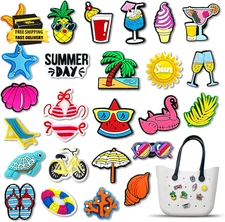 Charms for Bogg Bag Bag Beach Tote Bag Rubber Beach Bag, Decoration Charms for G