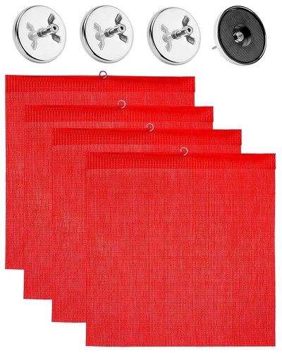 4 PACK Oversize Load Traffic Safety Flags Warning Signs 18 x 18 Inch For Truck - Picture 17 of 17
