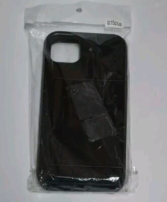 Black I phone 15 Plus Case with Card Holder
