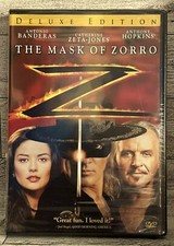 The Mask of Zorro Deluxe Edition DVD Sealed New PG-13 Reg 1 Dolby Digital HD