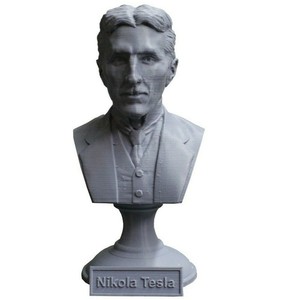 Nikola Tesla 5 inch Famous Inventor 3D Printed Bust Art ...