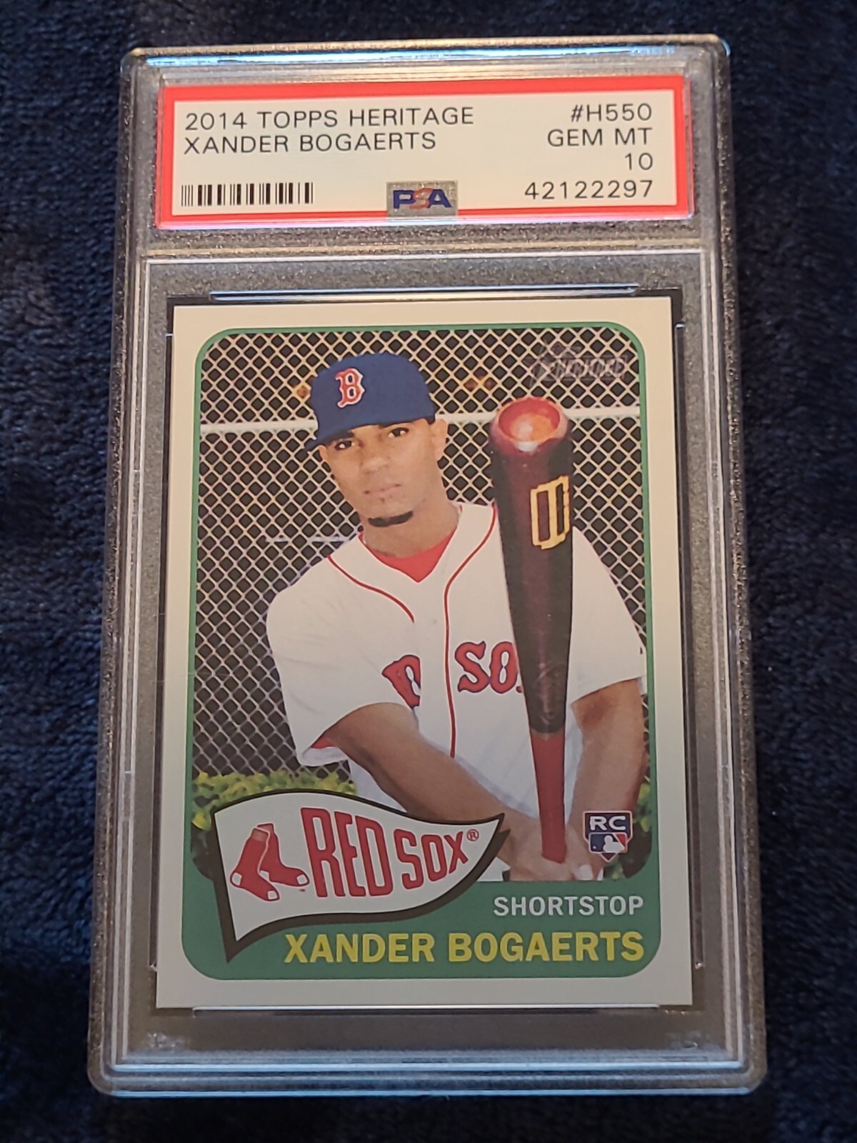XANDER BOGAERTS 2014 Topps Heritage High Number #H550 PSA 10 GEM MT RC 🔥⚾️🔥