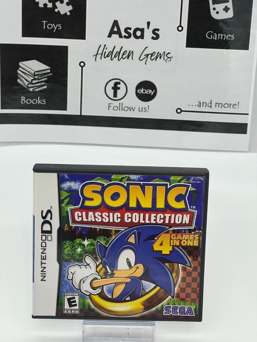 Sonic Classic Collection (Nintendo DS, 2010) complete in box SEGA  10086670356