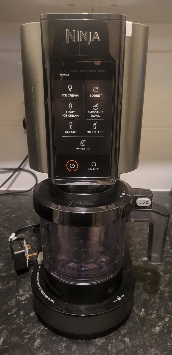Ninja NC300UK 800W Electric Ice Cream Maker Black/Grey 622356243407