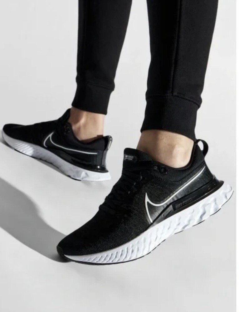Nike React Infinity Run FK 2 Mens US 9 Black Running Shoes New Comfort