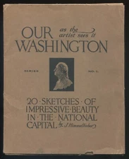 Our Washington National Capital Art Print Set of 20 by J. Himmelheber 6x7.5 1931
