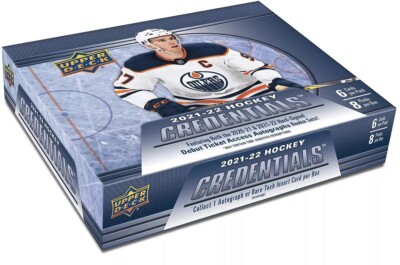 Upper Deck 2021-2022 NHL Credentials Hockey Hobby Display