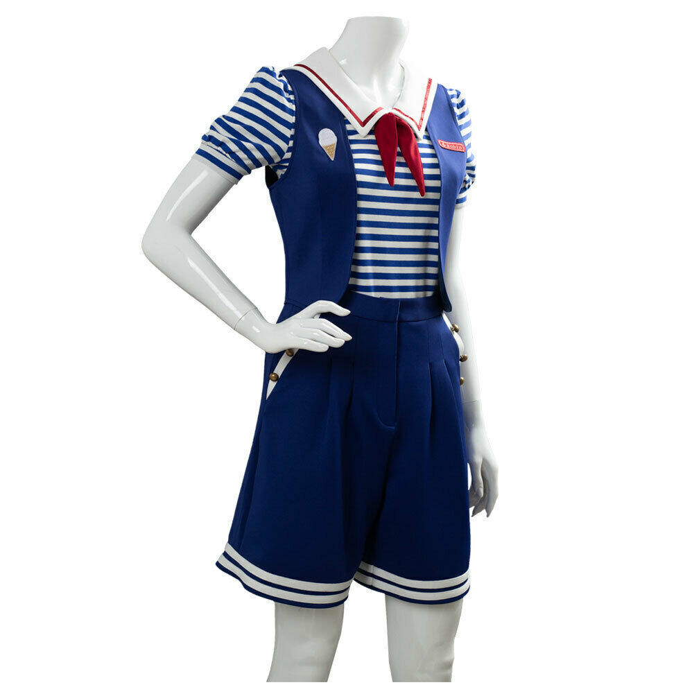 Stranger Things Robin Scoops Ahoy Cosplay Halloween Costume Uniform