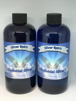 Silver Spirit Nano Colloidal Silver 32 PPM 32 oz  Immune Support Antibiotic 
