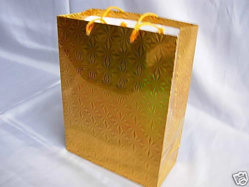 Large Shiny Paper Carrier Present Gift Bags Christmas Wedding Birthday 32X 26cm - Image 3 of 4