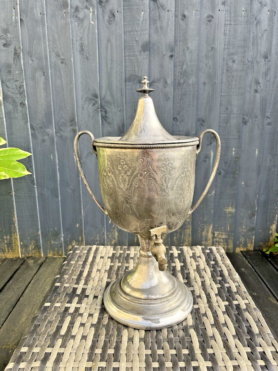 ANTIQUE 19TH C LOYSEL'S SHAW FISHER HYDROSTATIC PERCOLATOR URN KITCHEN  PROP