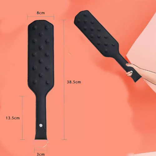 Migliora Pain Spikes pelle sculacciata paddle rivetti slapper frusta allenamento - Foto 1 di 13