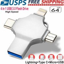 256GB 512GB USB Flash Drive Memory Stick for Samsung iPhone Android iPad Type C