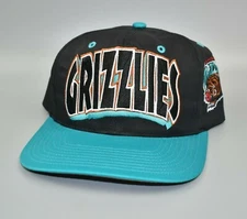 Vancouver Grizzlies Twins Enterprise Bubble Letters Vintage Snapback Cap Hat