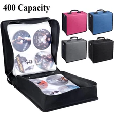 400 Disc CD DVD Organizer Holder Storage Case Bag Wallet Album Media Video