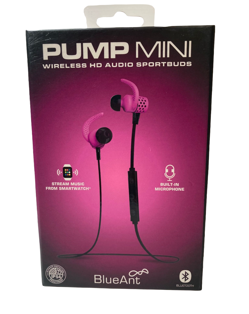 BlueAnt Pump Mini Wireless HD Audio Sportbuds Bluetooth Earphones
