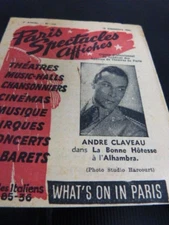program, paris shows posters December 1946 (samg)