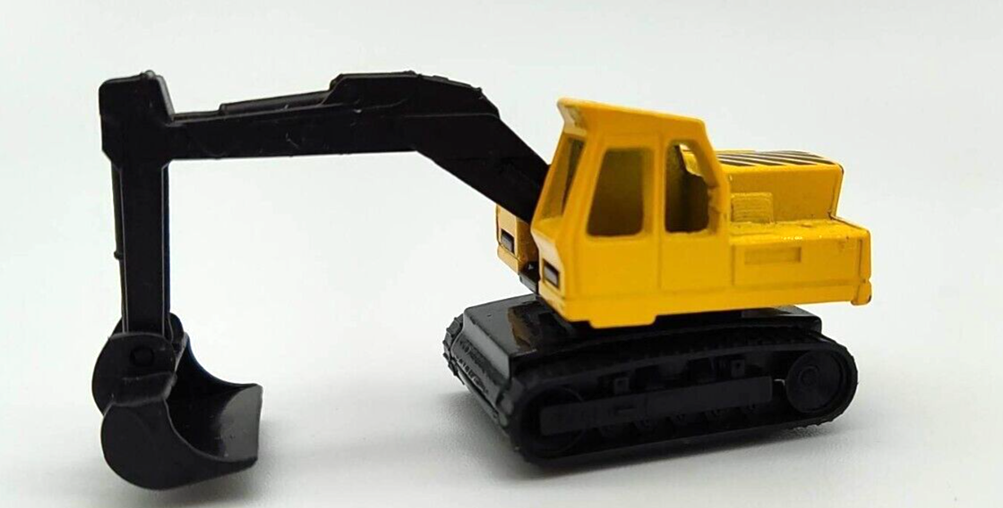 Vintage 1980 Matchbox Excavator Yellow Die Cast 32 by Lesney In