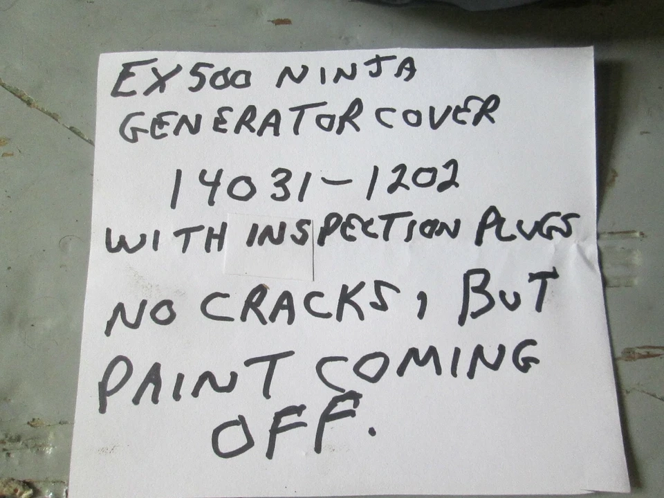 EX500-A 1987 - 1993, 1994 - 2009 EX500_D CUBIERTA GENERADOR NINJA 14031-1202 Foto 2 de 4