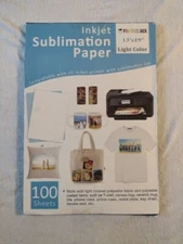 Printers Jack Sublimation Paper - Heat Transfer Paper 100 Sheets 13"X 19"