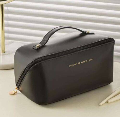 PU Leather Waterproof Cosmetic Bag, Portable Toiletries Cosmetic Bag, Cosmetics - Picture 16 of 19