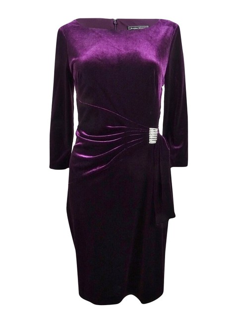 plum sheath dress